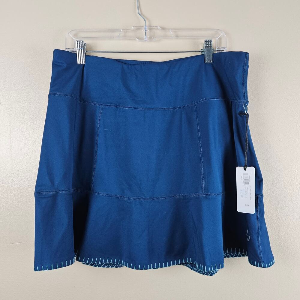 Jofit  Blue Drop Down Waist Skort Long Size Large